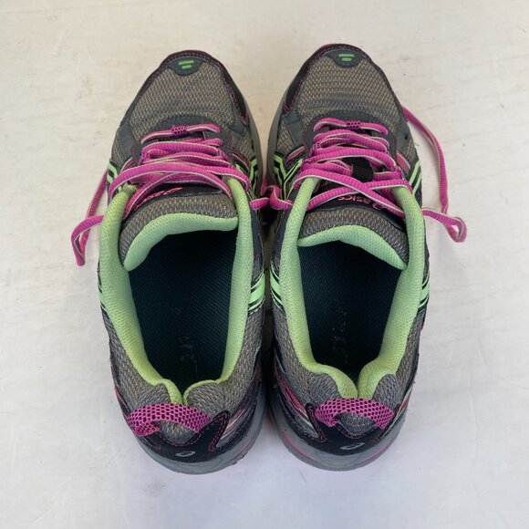 Asics Gel Venture 5 Athletic Running Shoes - T5N9Q - Gray/Lime/Pink - Women 8.5D - Picture 6 of 16
